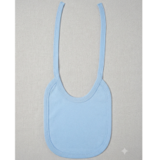 BB12: Plain Blue Neck Tie Bib (Made in UK)